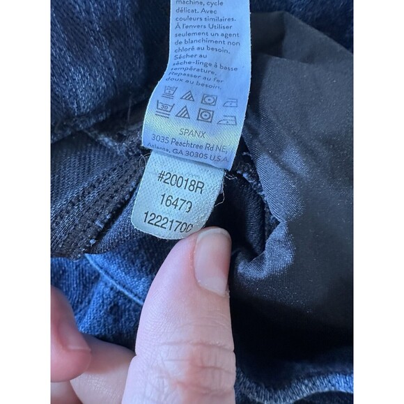 Spanx Jean-ish Denim Jogging Leggings Womens Small Dark Wash Pull On Stretch - Picture 5 of 9
